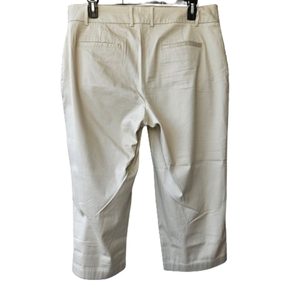 Circle of Life brushed very pale green/gray cotton capri pant size 18 - Picture 2 of 8